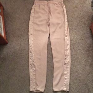 Pink drawstring trousers